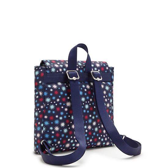 Kipling Dannie Printed Small Rugzak Blauw | BE 1547AH